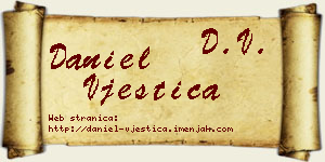 Daniel Vještica vizit kartica